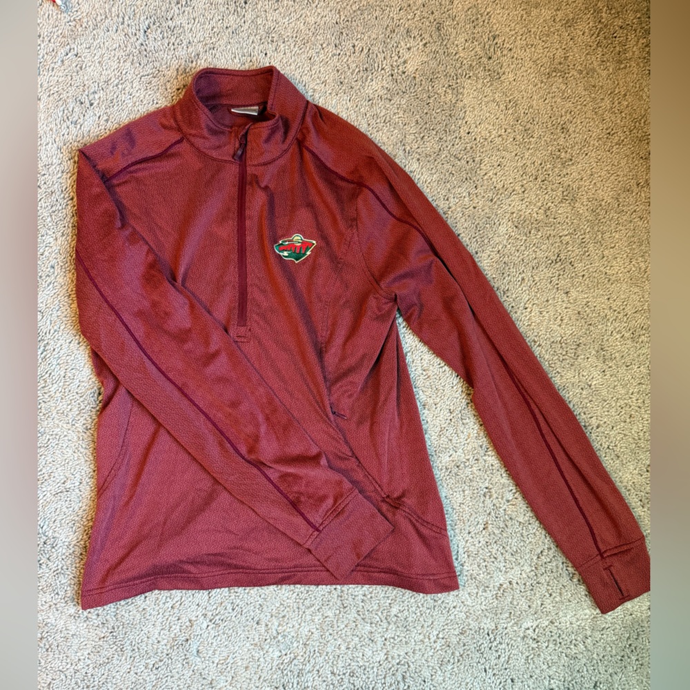 Women’s Maroon Wild Hockey Quarter Zip